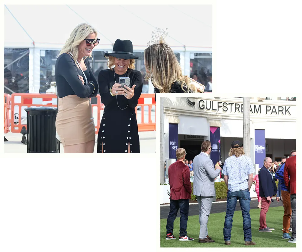 Partners in the winner's circle